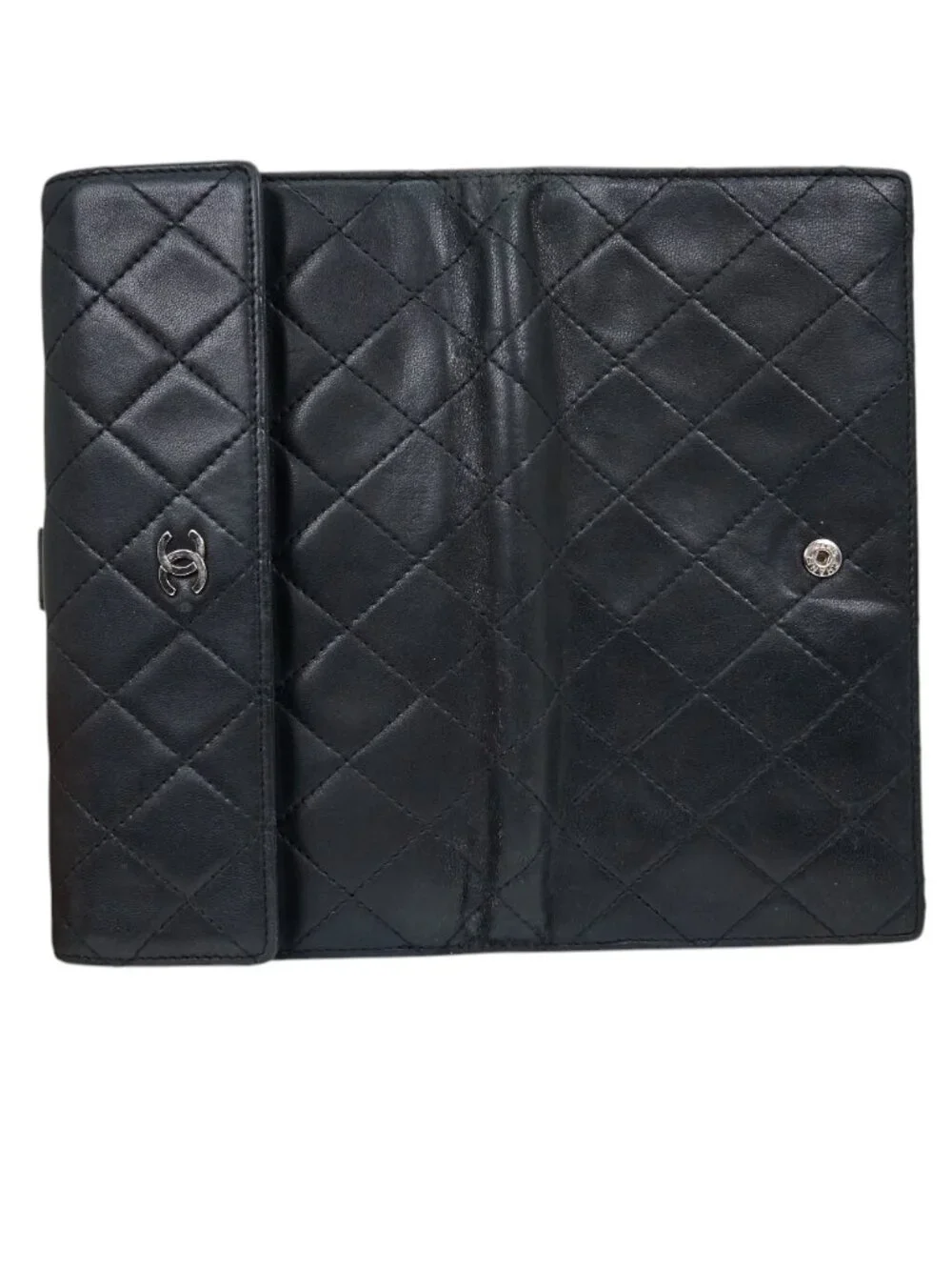 Chanel Wallet Black Classic Quilted Flap
